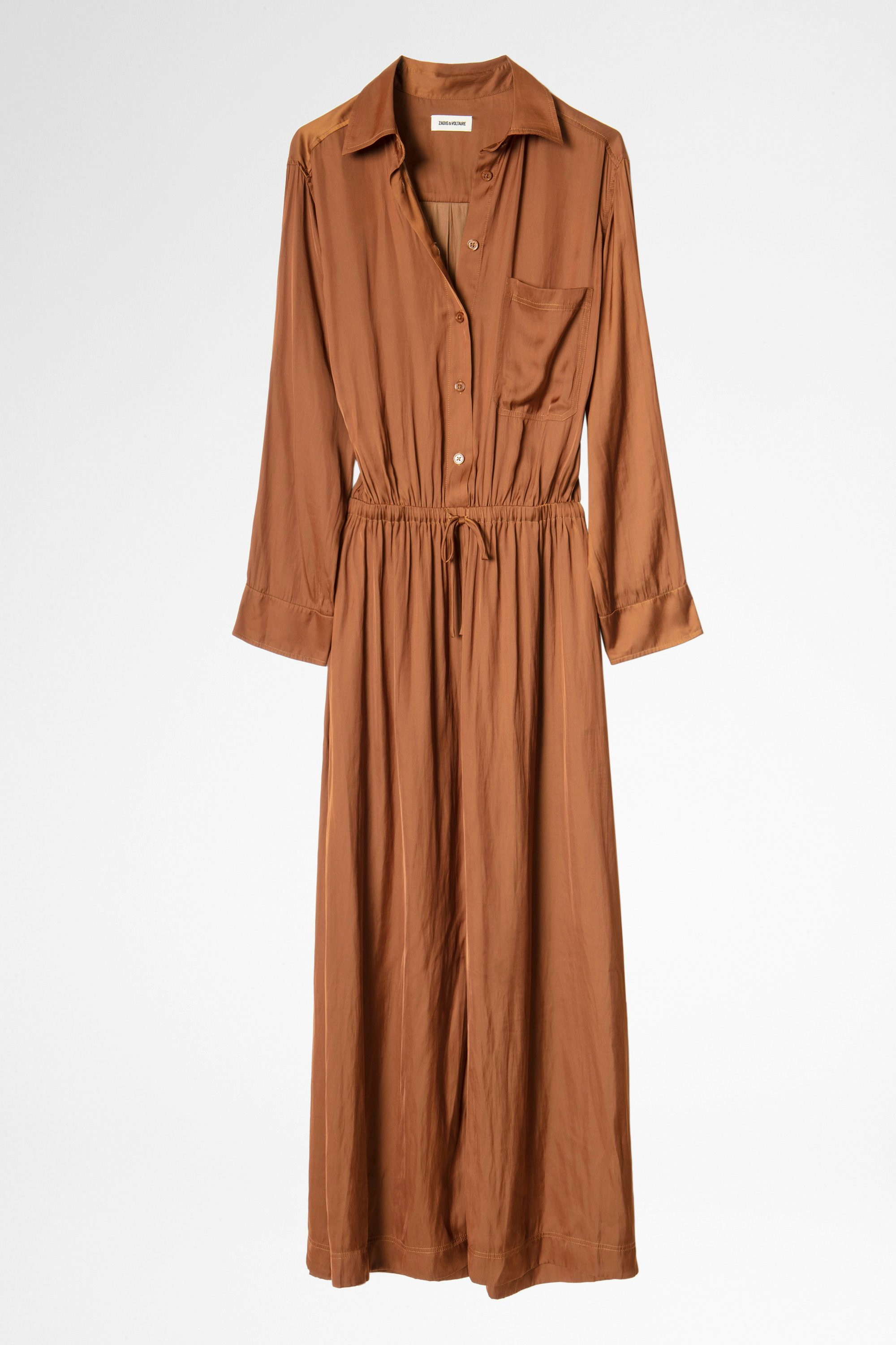 Radial Satin Dress - Women’s long, floaty dress.